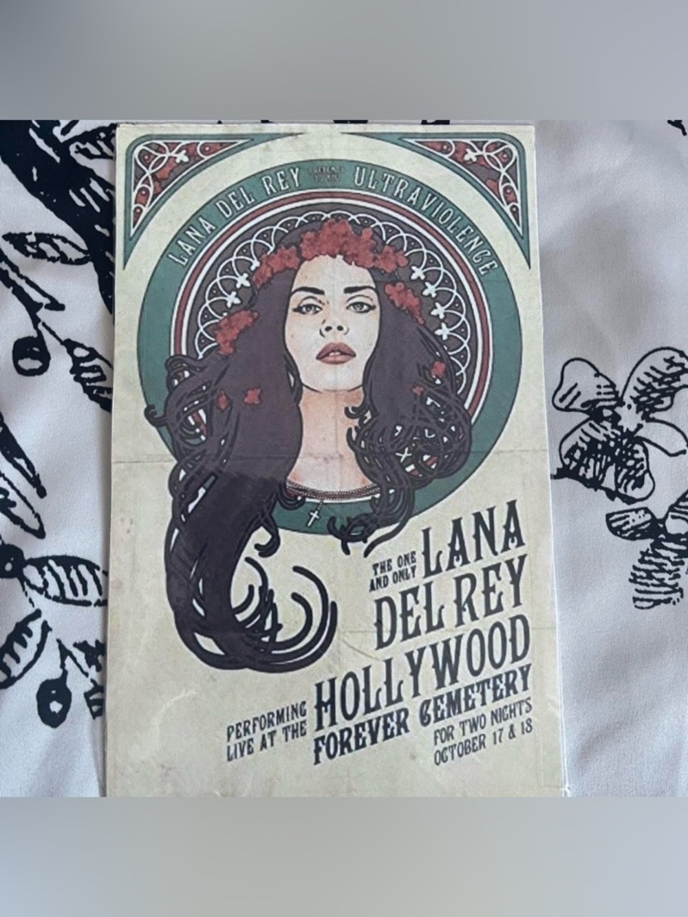 Lana Del Rey laminated collectible card